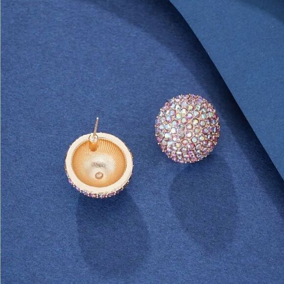 🩶 NEW Stunning Sparkling Swarovski crystal round stud earrings 🩶 - Picture 7 of 7